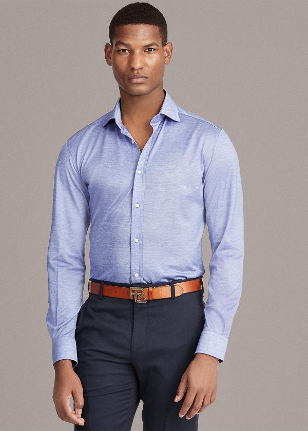 Camisa Ralph Lauren Tailored Fit Knit Homem 47362-SGND